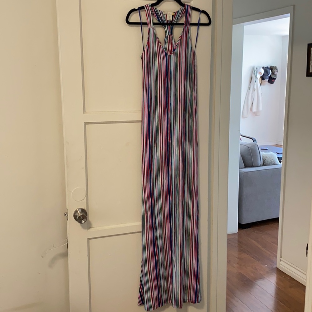 C&C California striped maxi dress- size small